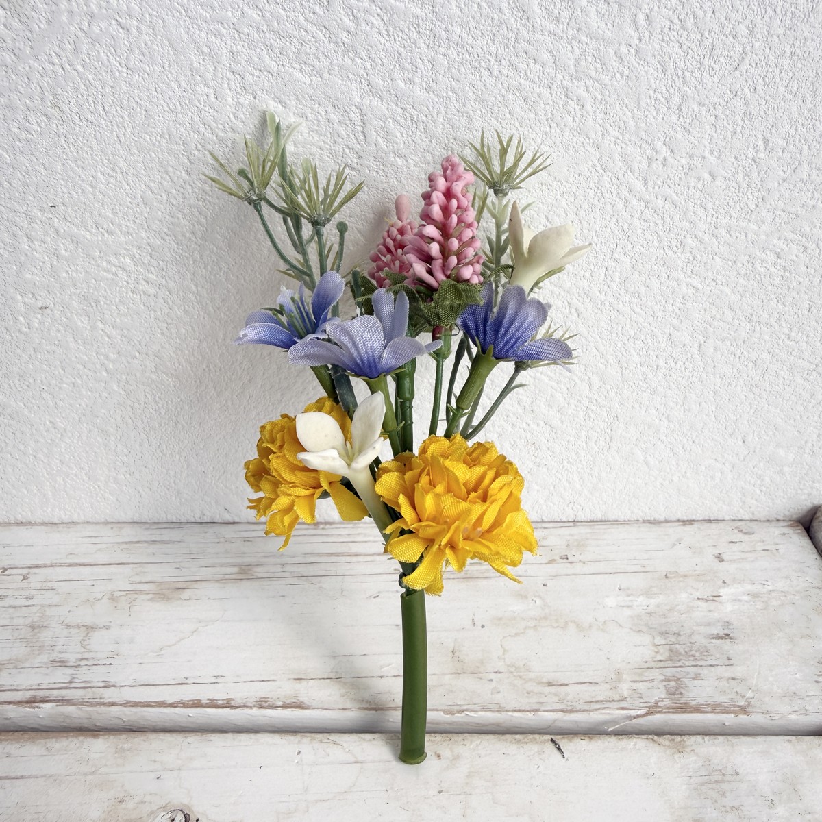 即日★【造花】ビダヤコム/ミニポンポンアレンジ イエロー/FD4224-004Y