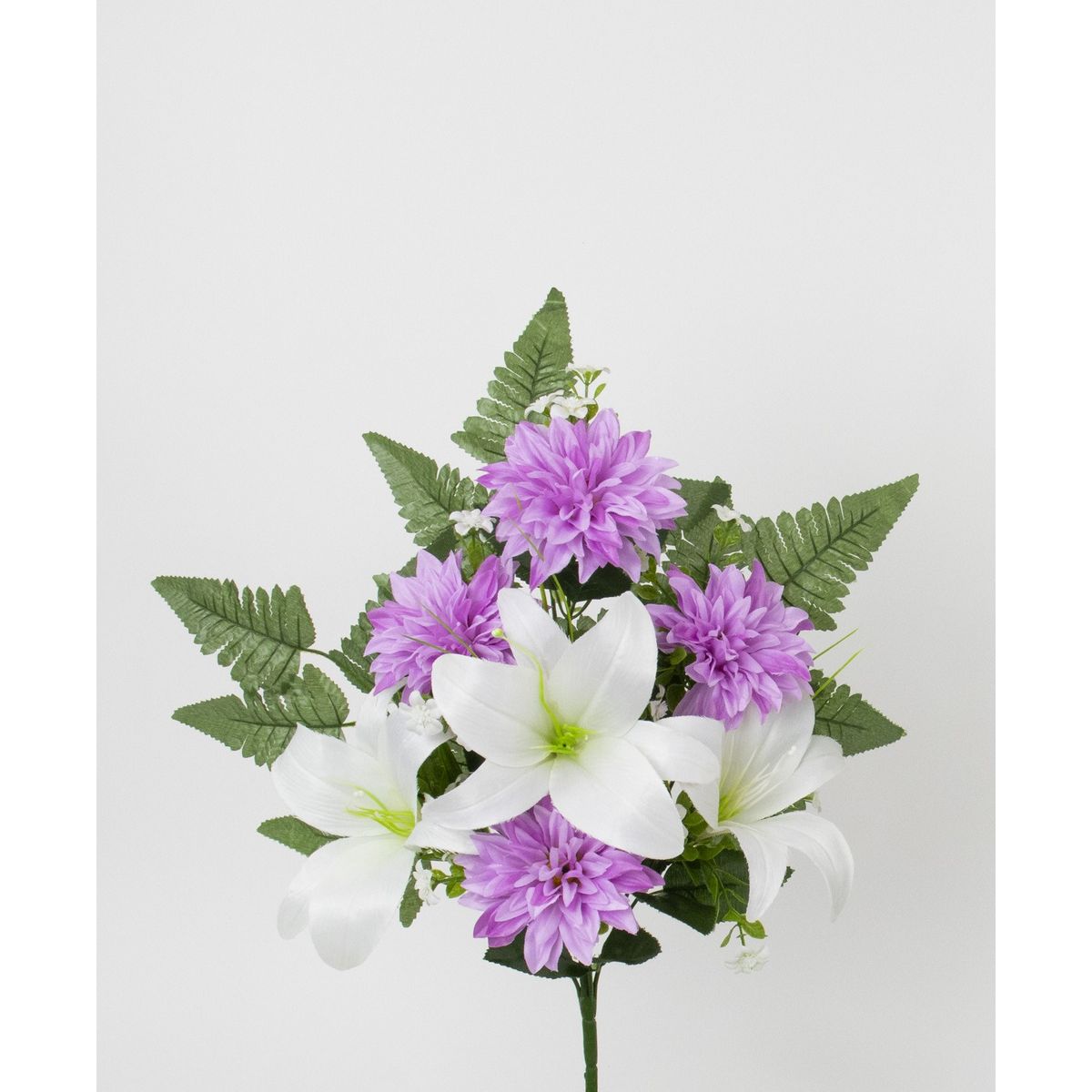 【造花】ビダヤコム/仏花ブッシュ ラベンダー/V26073-011L