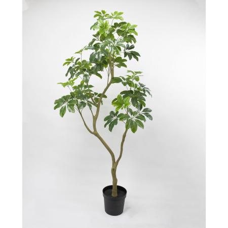 【直送】【人工観葉植物】ビダヤコム/Planeco シェフレラポットL/VR26018-024G※返品代引キャンセル不可