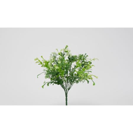 【造花】ビダヤコム/ミックスリーフブッシュ グリーン/V26057-024G
