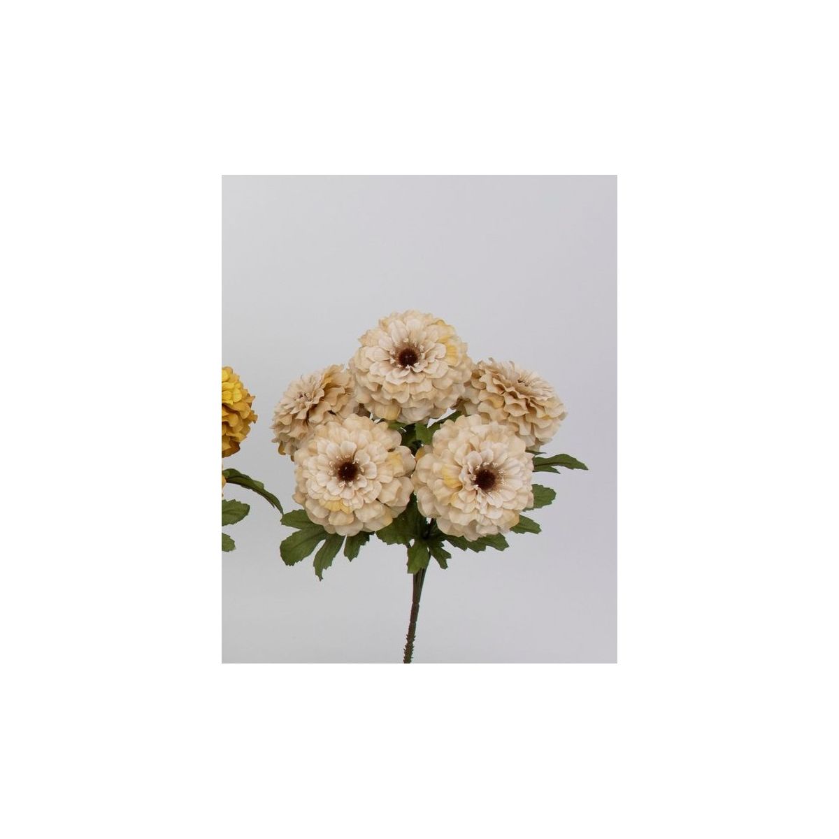 特価◎【造花】ビダヤコム/フリルジニアブッシュX5 BEIGE ベージュ/V26152-013