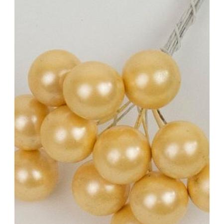 特価◎【造花】ビダヤコム/16MMパールベリー(144本/袋) PEA ピーチ/V25102-006