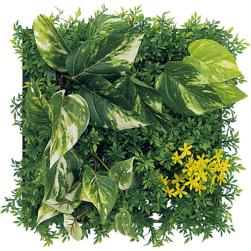 【直送】【人工観葉植物】ベルク/マグネットグリーン(マットパネル)/GR1245 ※返品・代引・キャンセル不可・個人宅配送不可