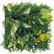 【直送】【人工観葉植物】ベルク/マグネットグリーン(マットパネル)/GR1245 ※返品・代引・キャンセル不可・個人宅配送不可