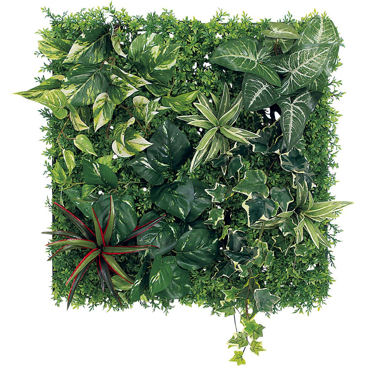 【直送】【人工観葉植物】ベルク/マグネットグリーン(マットパネル)/GR1248 ※返品・代引・キャンセル不可・個人宅配送不可
