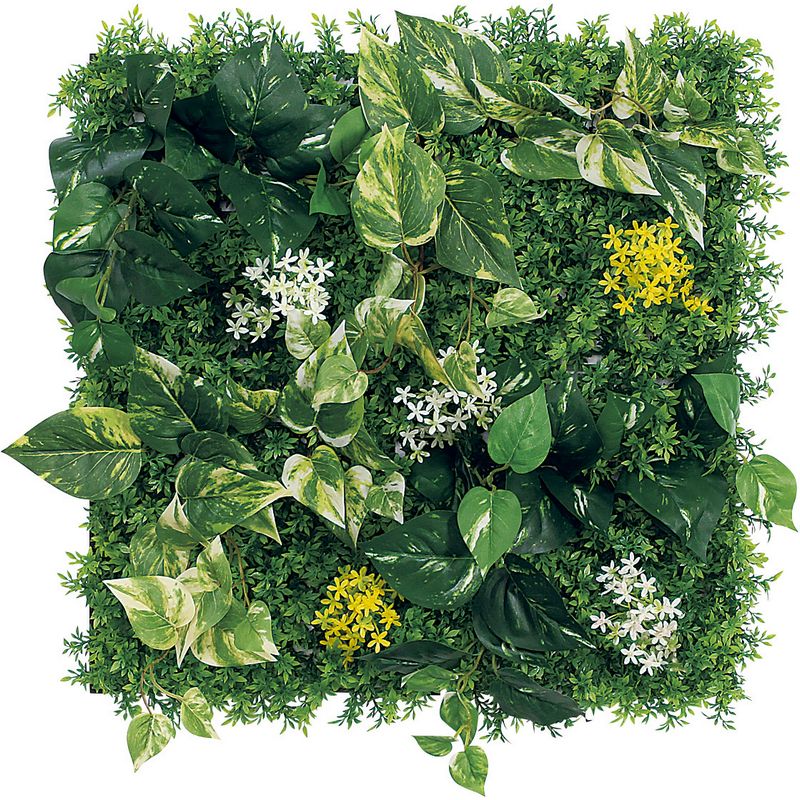 【直送】【人工観葉植物】ベルク/マグネットグリーン(マットパネル)/GR1250 ※返品・代引・キャンセル不可・個人宅配送不可