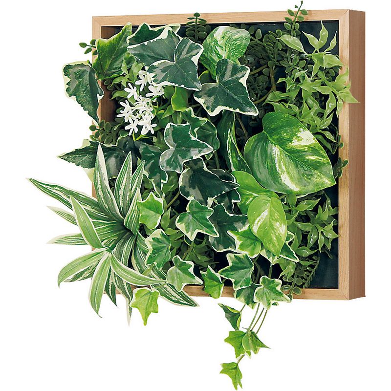【直送】【人工観葉植物】ベルク/マグネットグリーン(木目) ナチュラル/GR1252 ※返品・代引・キャンセル不可・個人宅配送不可