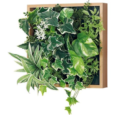 【直送】【人工観葉植物】ベルク/マグネットグリーン(木目) ナチュラル/GR1252 ※返品・代引・キャンセル不可・個人宅配送不可