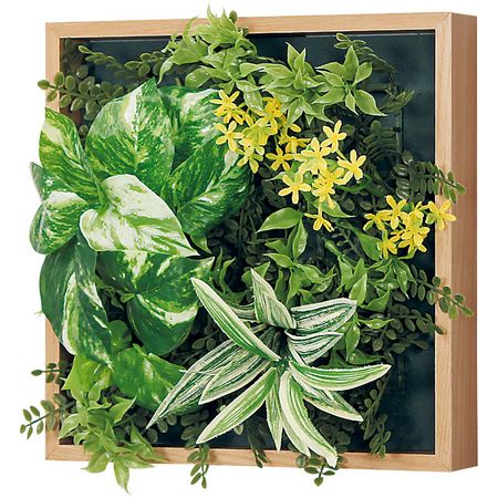 【直送】【人工観葉植物】ベルク/マグネットグリーン(木目) ナチュラル/GR1253 ※返品・代引・キャンセル不可・個人宅配送不可