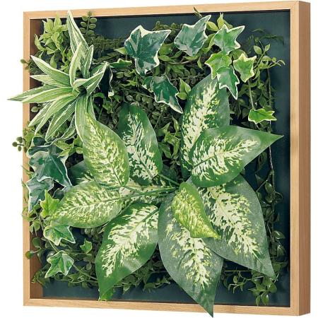 【直送】【人工観葉植物】ベルク/マグネットグリーン(木目) ナチュラル/GR1254 ※返品・代引・キャンセル不可・個人宅配送不可