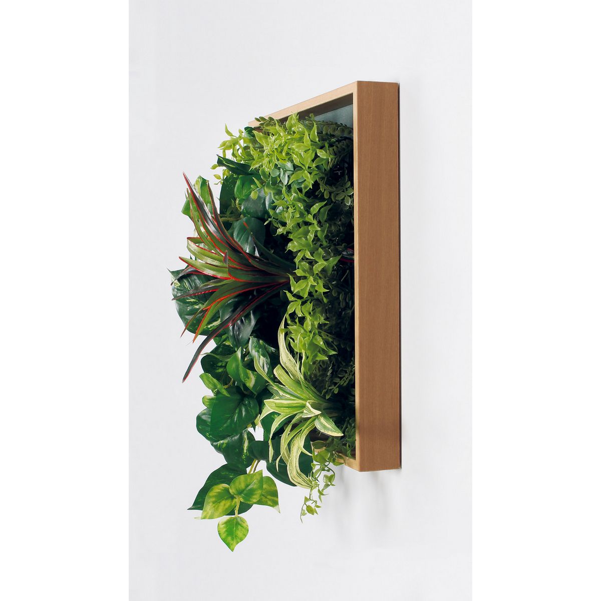 【直送】【人工観葉植物】ベルク/マグネットグリーン(木目) ナチュラル/GR1256 ※返品・代引・キャンセル不可・個人宅配送不可