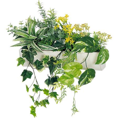 特価◎【直送】【人工観葉植物】ベルク/マグネットグリーン(ポット) 白/GR4491 ※返品・代引・キャンセル不可・個人宅配送不可