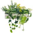 【直送】【人工観葉植物】ベルク/マグネットグリーン(ポット) 白/GR4491 ※返品・代引・キャンセル不可・個人宅配送不可