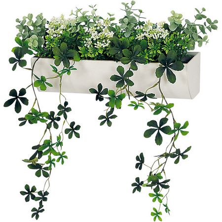 特価◎【直送】【人工観葉植物】ベルク/マグネットグリーン(ポット) 白/GR4492 ※返品・代引・キャンセル不可・個人宅配送不可