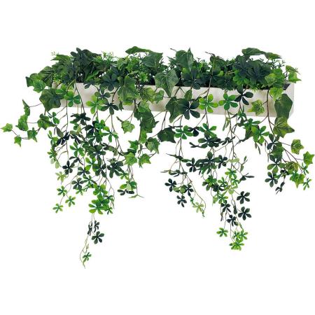 【直送】【人工観葉植物】ベルク/マグネットグリーン(ポット) 白/GR4494 ※返品・代引・キャンセル不可・個人宅配送不可