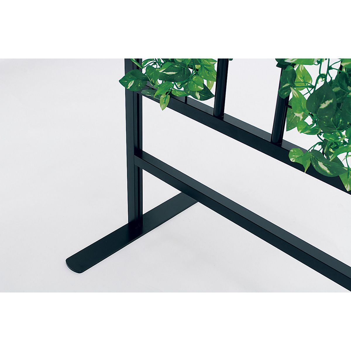 【直送】【人工観葉植物】ベルク/パネルパーテーション 黒/GR2002 ※返品・代引・キャンセル不可・個人宅配送不可