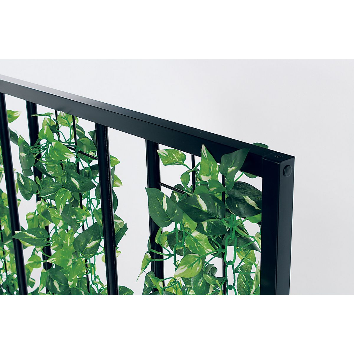 【直送】【人工観葉植物】ベルク/パネルパーテーション 黒/GR2002 ※返品・代引・キャンセル不可・個人宅配送不可