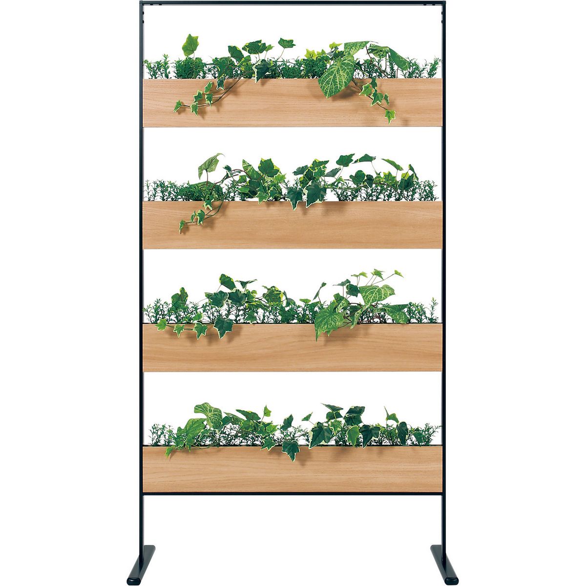 【直送】【人工観葉植物】ベルク/パネルパーテーション 黒/GR2003 ※返品・代引・キャンセル不可・個人宅配送不可