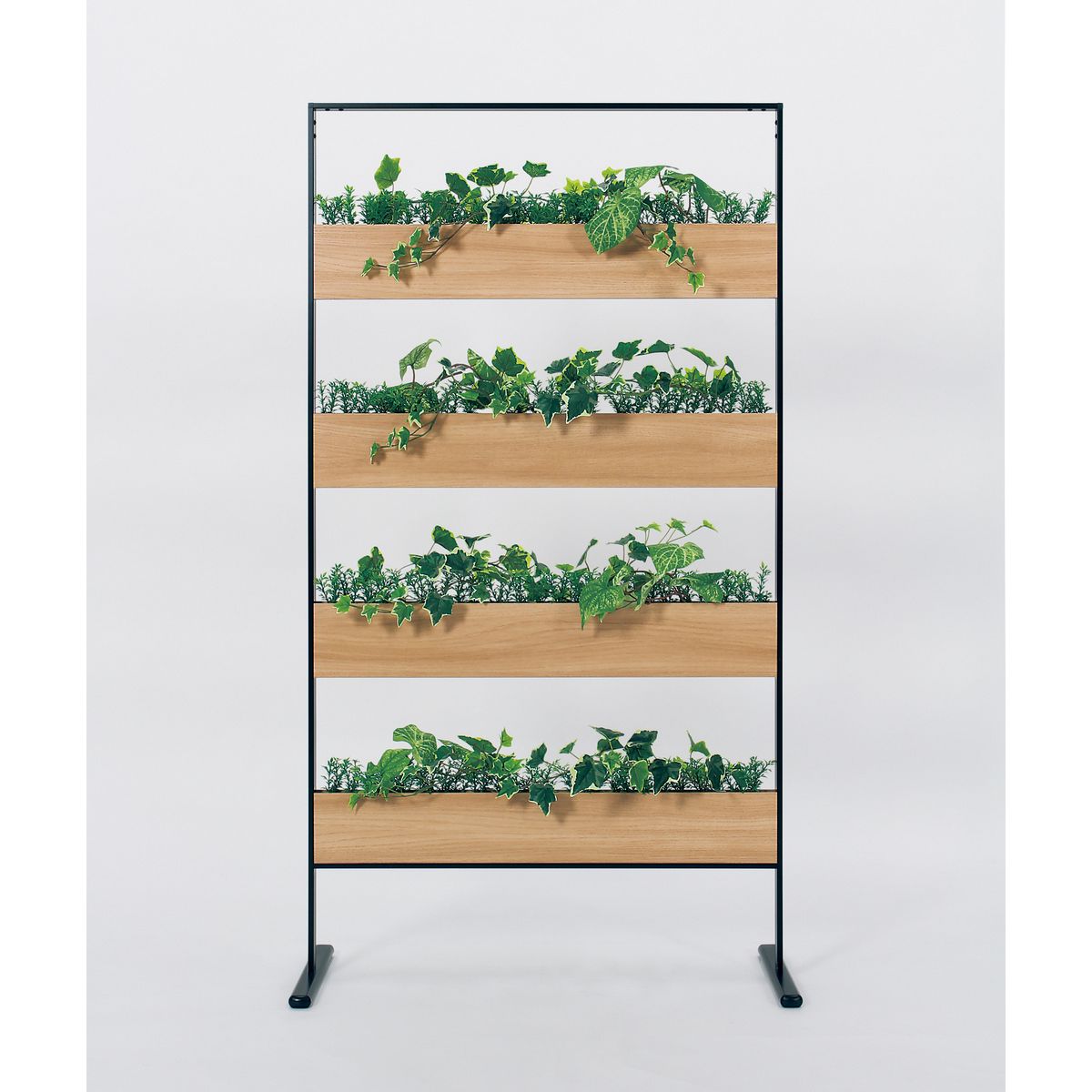 【直送】【人工観葉植物】ベルク/パネルパーテーション 黒/GR2003 ※返品・代引・キャンセル不可・個人宅配送不可