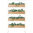 【直送】【人工観葉植物】ベルク/パネルパーテーション 白/GR2004 ※返品・代引・キャンセル不可・個人宅配送不可