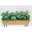 【直送】【人工観葉植物】ベルク/デザインパーテーション ナチュラル/GR2005 ※返品・代引・キャンセル不可・個人宅配送不可