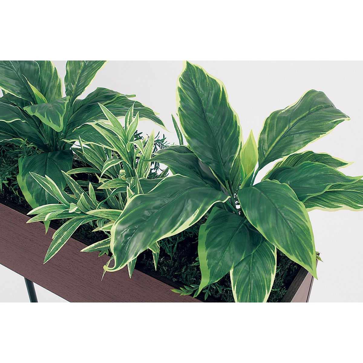 【直送】【人工観葉植物】ベルク/デザインパーテーション セピア/GR2008 ※返品・代引・キャンセル不可・個人宅配送不可