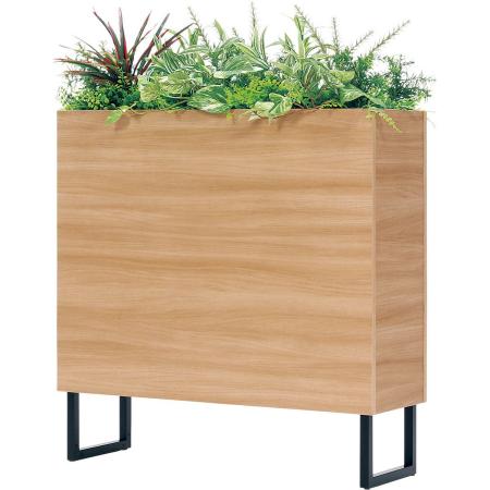 【直送】【人工観葉植物】ベルク/BOXプランター ナチュラル/GR2009 ※返品・代引・キャンセル不可・個人宅配送不可