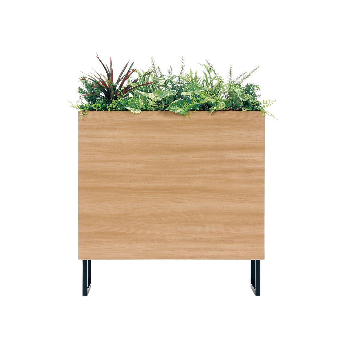 【直送】【人工観葉植物】ベルク/BOXプランター ナチュラル/GR2009 ※返品・代引・キャンセル不可・個人宅配送不可