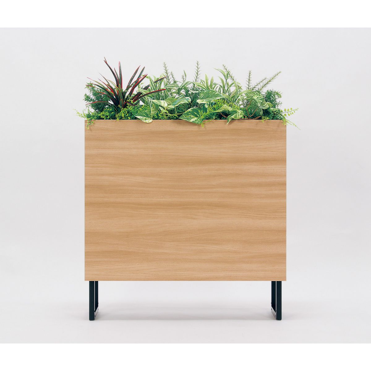 【直送】【人工観葉植物】ベルク/BOXプランター ナチュラル/GR2009 ※返品・代引・キャンセル不可・個人宅配送不可