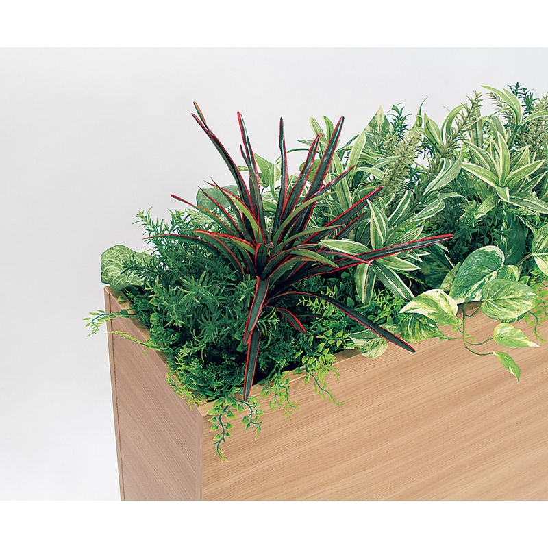 【直送】【人工観葉植物】ベルク/BOXプランター ナチュラル/GR2009 ※返品・代引・キャンセル不可・個人宅配送不可
