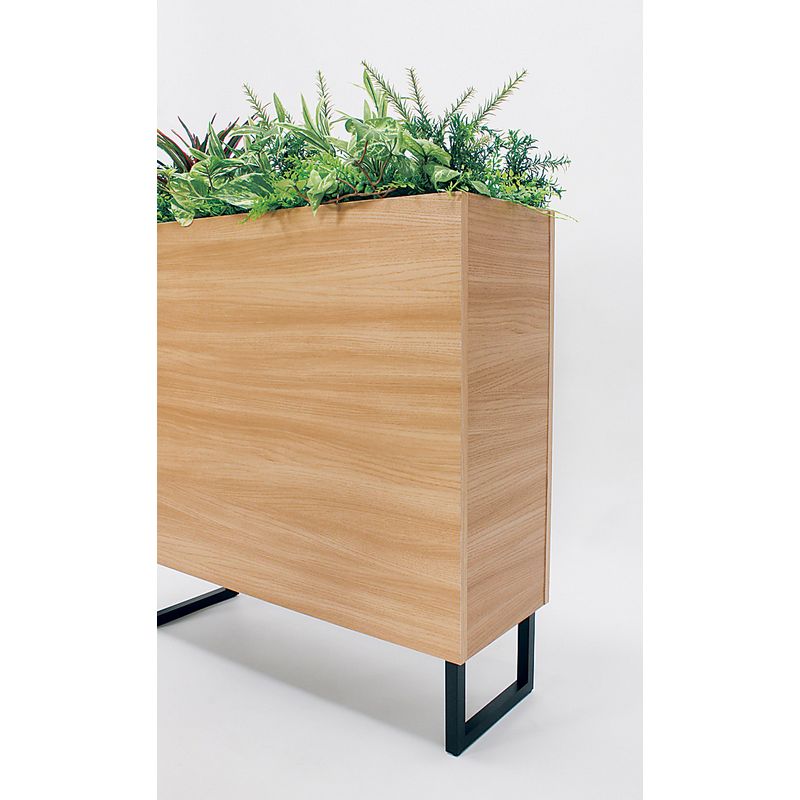 【直送】【人工観葉植物】ベルク/BOXプランター ナチュラル/GR2009 ※返品・代引・キャンセル不可・個人宅配送不可