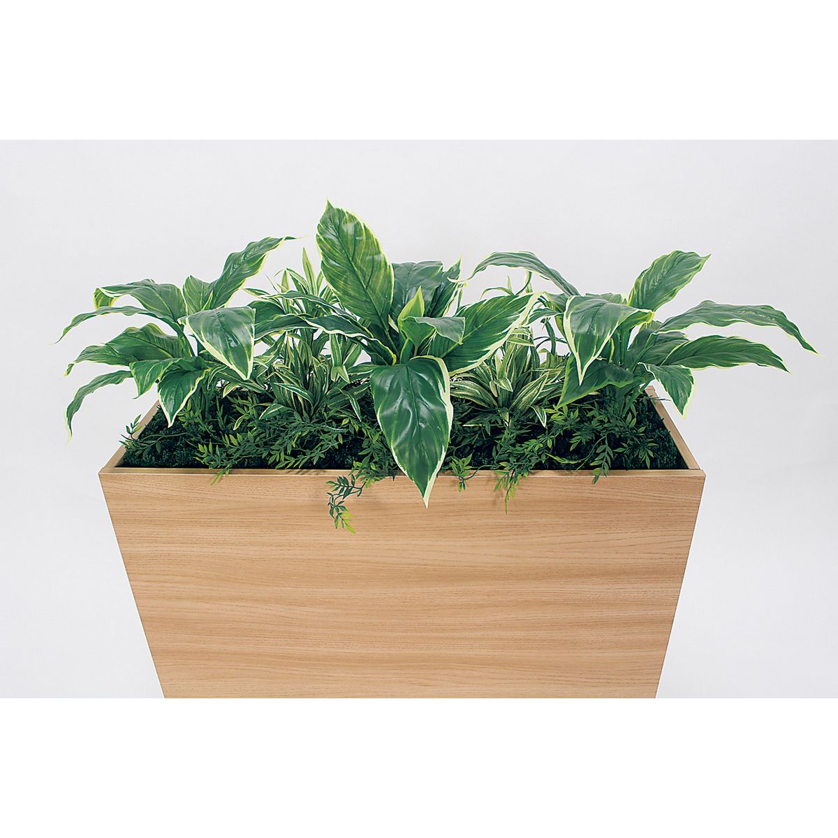 【直送】【人工観葉植物】ベルク/BOXプランター ナチュラル/GR2010 ※返品・代引・キャンセル不可・個人宅配送不可