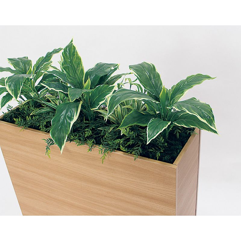 【直送】【人工観葉植物】ベルク/BOXプランター ナチュラル/GR2010 ※返品・代引・キャンセル不可・個人宅配送不可