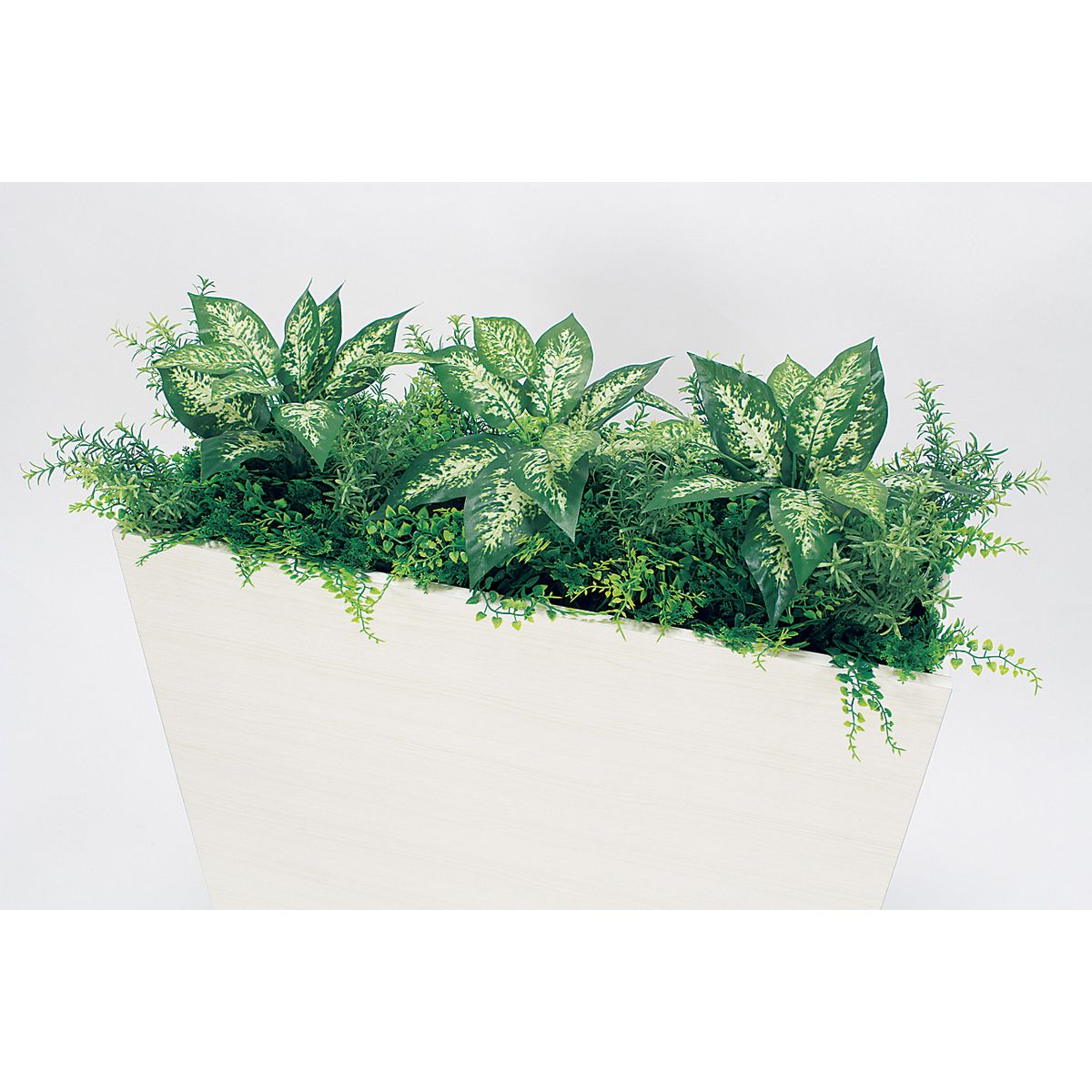 【直送】【人工観葉植物】ベルク/BOXプランター 白/GR2011 ※返品・代引・キャンセル不可・個人宅配送不可