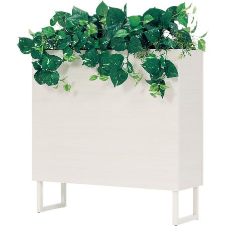 【直送】【人工観葉植物】ベルク/BOXプランター 白/GR2012 ※返品・代引・キャンセル不可・個人宅配送不可