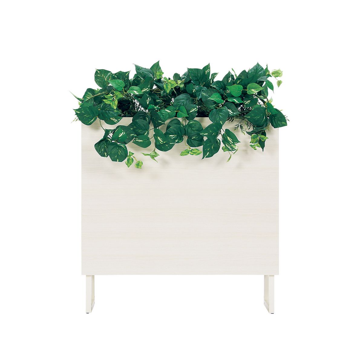 【直送】【人工観葉植物】ベルク/BOXプランター 白/GR2012 ※返品・代引・キャンセル不可・個人宅配送不可