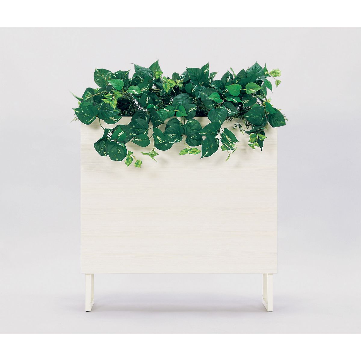 【直送】【人工観葉植物】ベルク/BOXプランター 白/GR2012 ※返品・代引・キャンセル不可・個人宅配送不可