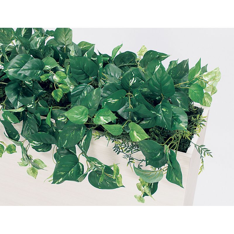 【直送】【人工観葉植物】ベルク/BOXプランター 白/GR2012 ※返品・代引・キャンセル不可・個人宅配送不可