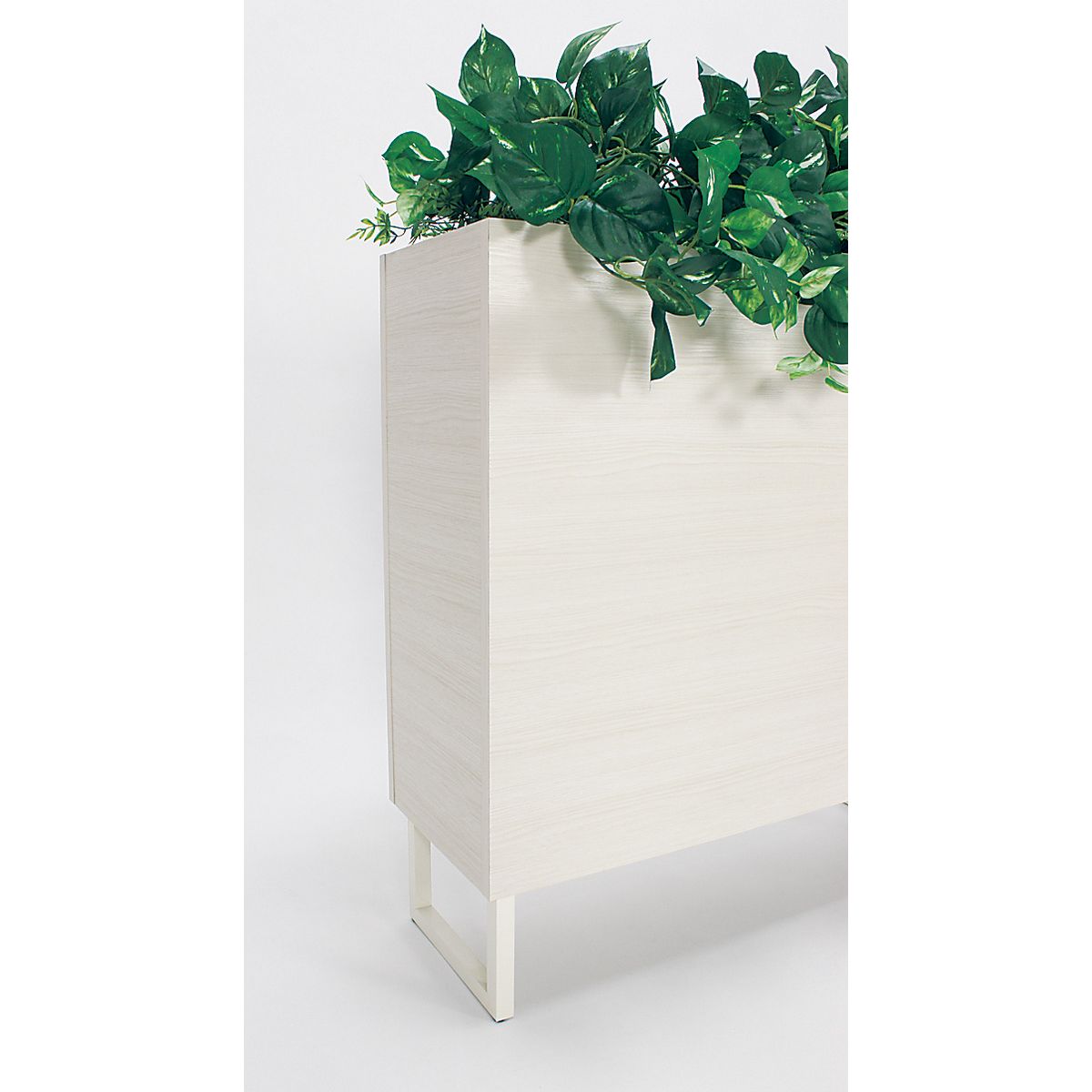 【直送】【人工観葉植物】ベルク/BOXプランター 白/GR2012 ※返品・代引・キャンセル不可・個人宅配送不可