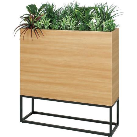 【直送】【人工観葉植物】ベルク/BOXプランター ナチュラル/GR2276 ※返品・代引・キャンセル不可・個人宅配送不可