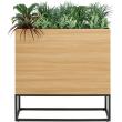 【直送】【人工観葉植物】ベルク/BOXプランター ナチュラル/GR2276 ※返品・代引・キャンセル不可・個人宅配送不可