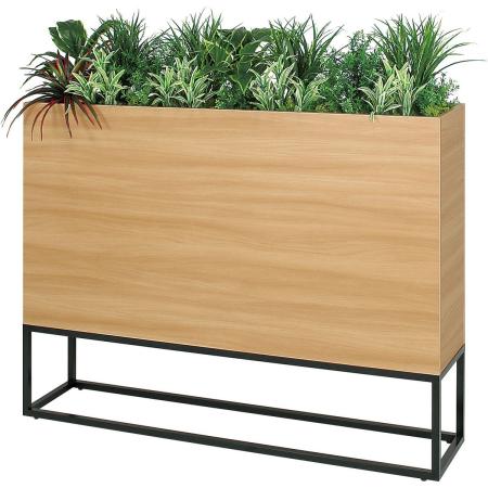 【直送】【人工観葉植物】ベルク/BOXプランター ナチュラル/GR2277 ※返品・代引・キャンセル不可・個人宅配送不可
