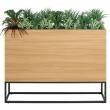 【直送】【人工観葉植物】ベルク/BOXプランター ナチュラル/GR2277 ※返品・代引・キャンセル不可・個人宅配送不可