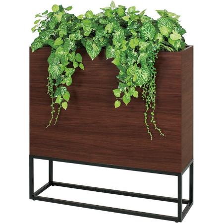 【直送】【人工観葉植物】ベルク/BOXプランター セピア/GR2278 ※返品・代引・キャンセル不可・個人宅配送不可