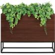 【直送】【人工観葉植物】ベルク/BOXプランター セピア/GR2279 ※返品・代引・キャンセル不可・個人宅配送不可