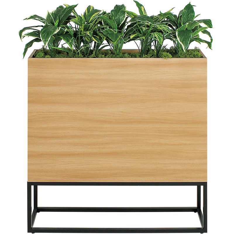 【直送】【人工観葉植物】ベルク/BOXプランター ナチュラル/GR2280 ※返品・代引・キャンセル不可・個人宅配送不可