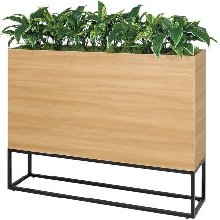 【直送】【人工観葉植物】ベルク/BOXプランター ナチュラル/GR2281 ※返品・代引・キャンセル不可・個人宅配送不可