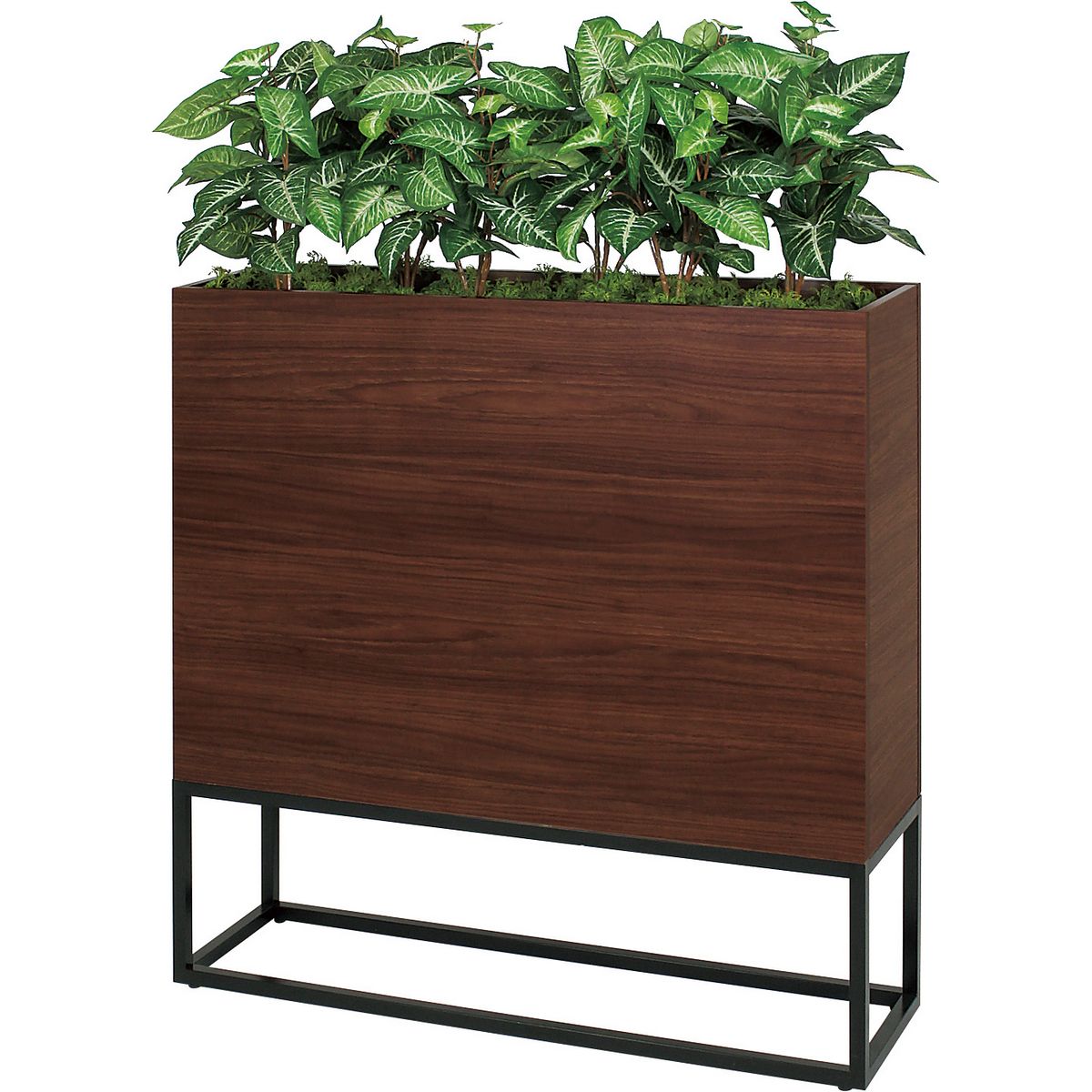 【直送】【人工観葉植物】ベルク/BOXプランター セピア/GR2282 ※返品・代引・キャンセル不可・個人宅配送不可