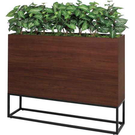 【直送】【人工観葉植物】ベルク/BOXプランター セピア/GR2283 ※返品・代引・キャンセル不可・個人宅配送不可