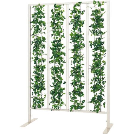 【直送】【人工観葉植物】ベルク/パネルパーテーション 白/GR2431 ※返品・代引・キャンセル不可・個人宅配送不可